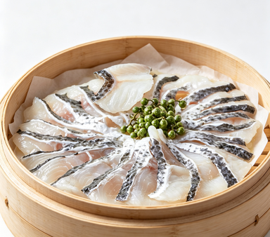 Steamed Fish Fillets with Green Peppercorns